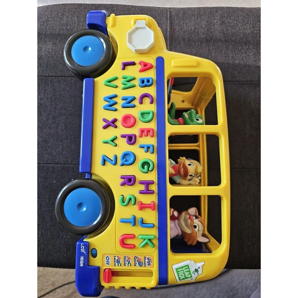 Early 2000s LeapFrog Phonics School Bus Animals & Alphabet Tested Works